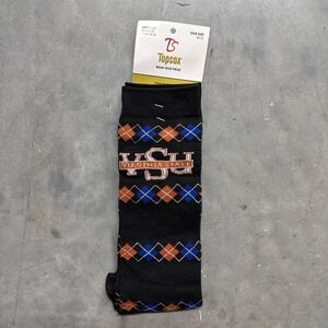 Virginia State University Argyle Long Dress Socks 10-13 Topsox Brand Football